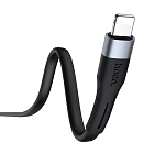 Кабель USB <--> Lightning  1.0м HOCO X34 Surpass плоский, черный, 2.4A