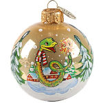 Шар "Змея с бенгальским огнем", 65мм, в подарочной упаковке КУ-65-244014