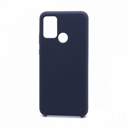 Задняя накладка SILICONE COVER для Honor 9A темно-синяя