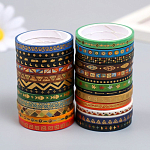 Клейкая лента бумага "Этно" н-р 26 шт ширина 0,3;0,5 см длина 3 метра 12х4х4 см   9242658