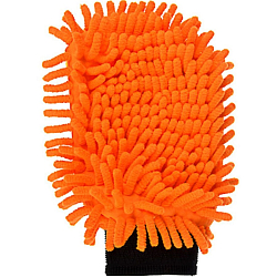 Салфетка микрофибра Шиншила автомобильная  в форме варежки 14х19 см,