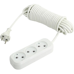 Сетевой удлинитель 15м SMARTBUY 3 розетки, б/з (SBE-10-3-15-N)
