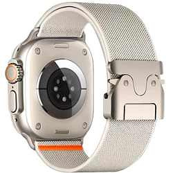 Нейлоновый ремешок ZGA для Apple Watch 42_44_45_49мм белый