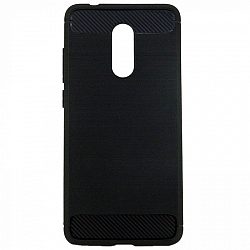 Задняя накладка CARBON для Xiaomi Redmi 5A черная (в пакете)