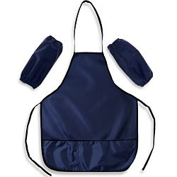 Фартук для труда + нарукавники, размер M (рост 122-158), Calligrata темно-синий