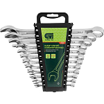 Набор ключей комбинированных, 6 - 22 мм, CrV, 12 шт.// Сибртех