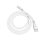 Кабель USB <--> Type-C  1.0м HOCO X40 Noah плоский, белый