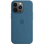 Силиконовый чехол SILICONE CASE для iPhone 13 Pro Blue Jay (MagSafe + анимация NFC) c LOGO