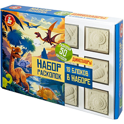 Раскопки набор "Динозавры" 12 блоков (12 динозавров,38 морских обитателей) УТМ01477511