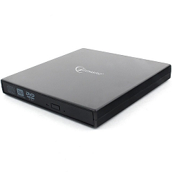 Внешний привод DVD GEMBIRD DVD-USB-02 пластик, черный