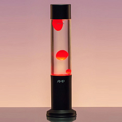 Лава-лампа Amperia Tube Красная/Прозрачная (39 см) Black
