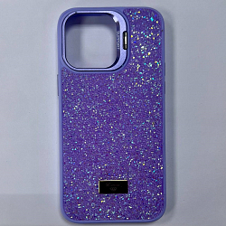 Задняя накладка DIAMOND для iPhone 14 Pro Max, светло-фиолетовый  + защитная линза