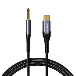 Кабель Jack 3.5 <--> Type-C  1.0м JOYROOM SY-A03 черный