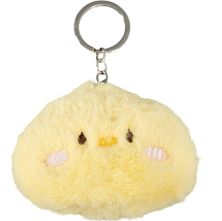 Брелок - Пушистик на кольце "Цыплёнок" пищалка 7х9х2,5 см   10702224