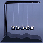 Маятник Ньютона Гармония чёрный, 19см