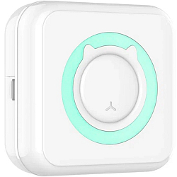 Детский мини-принтер для фотографий Kid Joy, 200DPI, Bluetooth 5.1, (C9) русская инструкция, голубой