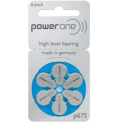 Элемент питания PowerOne ZA675 BL-6 Evolution Zinc (6/60/300)