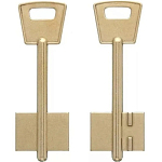 Заготовка ключа Крепыш-1 80*26,4*19 мм, лат., б/п