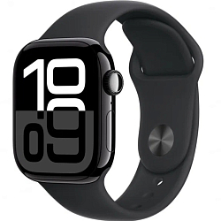 Часы Apple Watch Series 10 GPS, 42 мм, Jet Black, Sport Band