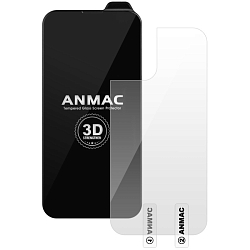 Противоударное стекло 3D ANMAC для iPhone 12/12 Pro черный усиленное  Арт.1137125