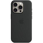 Задняя накладка LEATHER CASE Magsafe для iPhone 15 Pro Black (с LOGO)