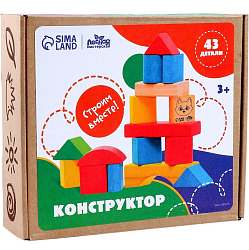 Конструктор Лесная мастерская Строим вместе, 43 детали