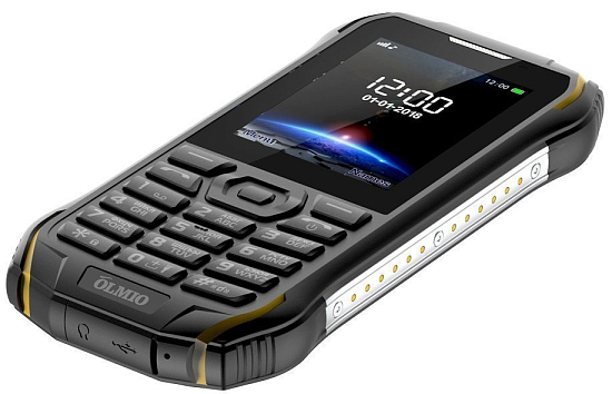 Телефон OLMIO X05 черный-желтый