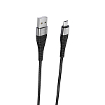 Кабель USB <--> microUSB  1.0м BOROFONE BX32 Munificent чёрный