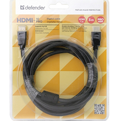 Кабель HDMI <--> HDMI  3.0м DEFENDER (HDMI-10PRO), в блистере
