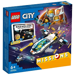 Конструктор LEGO City 60354 Исследовательские полеты на космическом корабле Марса