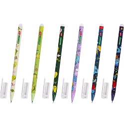 Ручка стираемая гелевая BRAUBERG KIDS "MIX", СИНЯЯ, корпус ассорти, линия 0,35мм, 144101