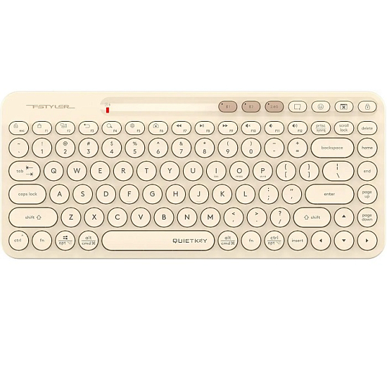 Клавиатура БП A4Tech Fstyler FBK36C AS бежевый