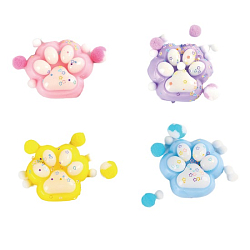 Игрушка-антистресс "КОШАЧЬЯ ЛАПКА С ПОМПОНАМИ", 7*6см, МИКС 4 цв, JOLLY JOT