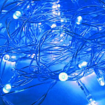Гирлянда "Нить" 6.5 м, свечение синее, 8 режимов, КОСМОС