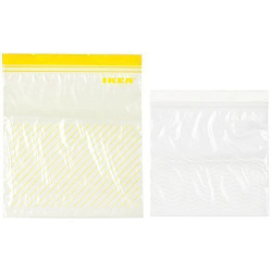 ИСТАД Пакет пластиковый, желтый/белый 50 шт