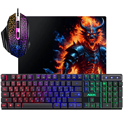 Игровой набор DEFENDER Alion GS-987 RU (клавиатура+мышь+ковер)