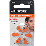 Элемент питания GoPower ZA13 BL-6 Zinc Air (6/60/600/3000)