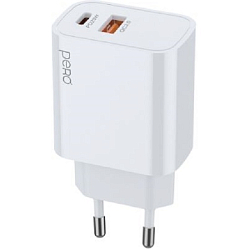 Сетевое ЗУ 1USB/1Type-C TC24, белый, 20W