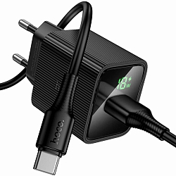 Сетевое ЗУ 1USB HOCO CS81A черный, 18Вт, Type-C