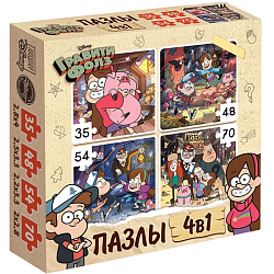 Пазлы 4 в 1 «Секреты Гравити Фолз», 207 дет 10261204