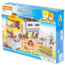 Конструктор ПОЛЕСЬЕ Город. Строительная бригада-1 , 263 эл.