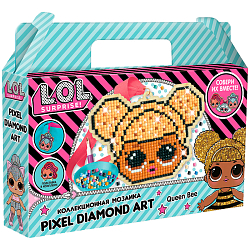 Аппликация-магнит из алмазной мозаики LOL surprise "Queen Bee", 11,12*8,61см W0458