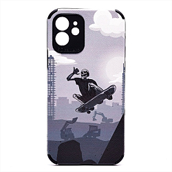 Задняя накладка SC310 для iPhone 12 (001) (black)