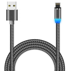 Кабель USB <--> Lightning  2.0м JETACCESS JA-DC46 серый, магнитный