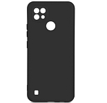 Силиконовый чехол DF для Realme C21 DF rmOriginal-11 (black) с микрофиброй