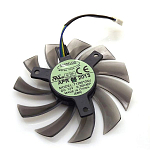 Вентиляторы охлаждения 3шт для видеокарты Gigabyte, 75мм, 4-PIN, T128010SU