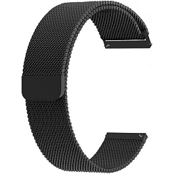 Универсальный металлический ремешок LYAMBDA Capella 22mm Black (DS-GM-01-22-BK)