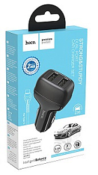 Авто ЗУ 2USB 2.4A HOCO Z36 Leader Type-C чёрный