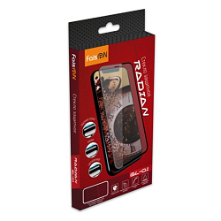 Противоударное стекло 2.5D FAISON для SAMSUNG Galaxy M21/M31/A31, GL-01, Radian, черное, полный клей