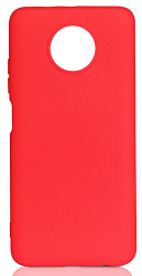 Силиконовый чехол DF для Xiaomi Redmi Note 9T DF xiOriginal-16 (red) с микрофиброй